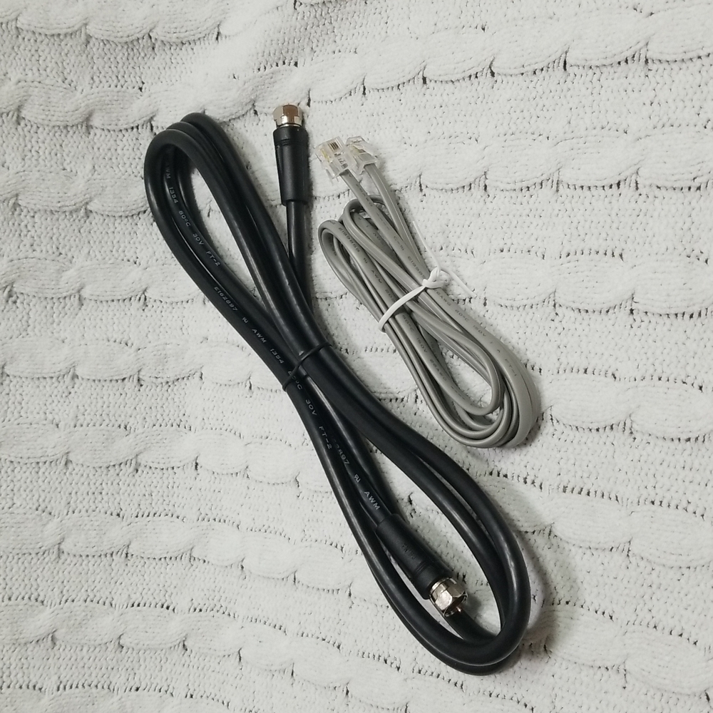 NWOT! 6 ft. Phone Cord & Coax Cables